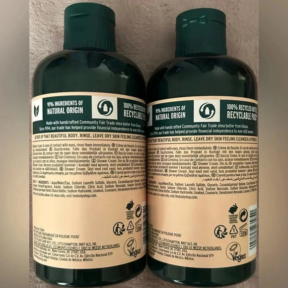 BRAND NEW The Body Shop Shea Shower Cream Duo 16.8 Fl Oz - Picture 2 of 2